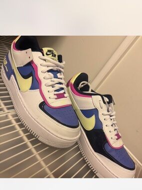 Nike Air Force 1 Low - Multicolor (Blue, Yellow, Pink, Black)
